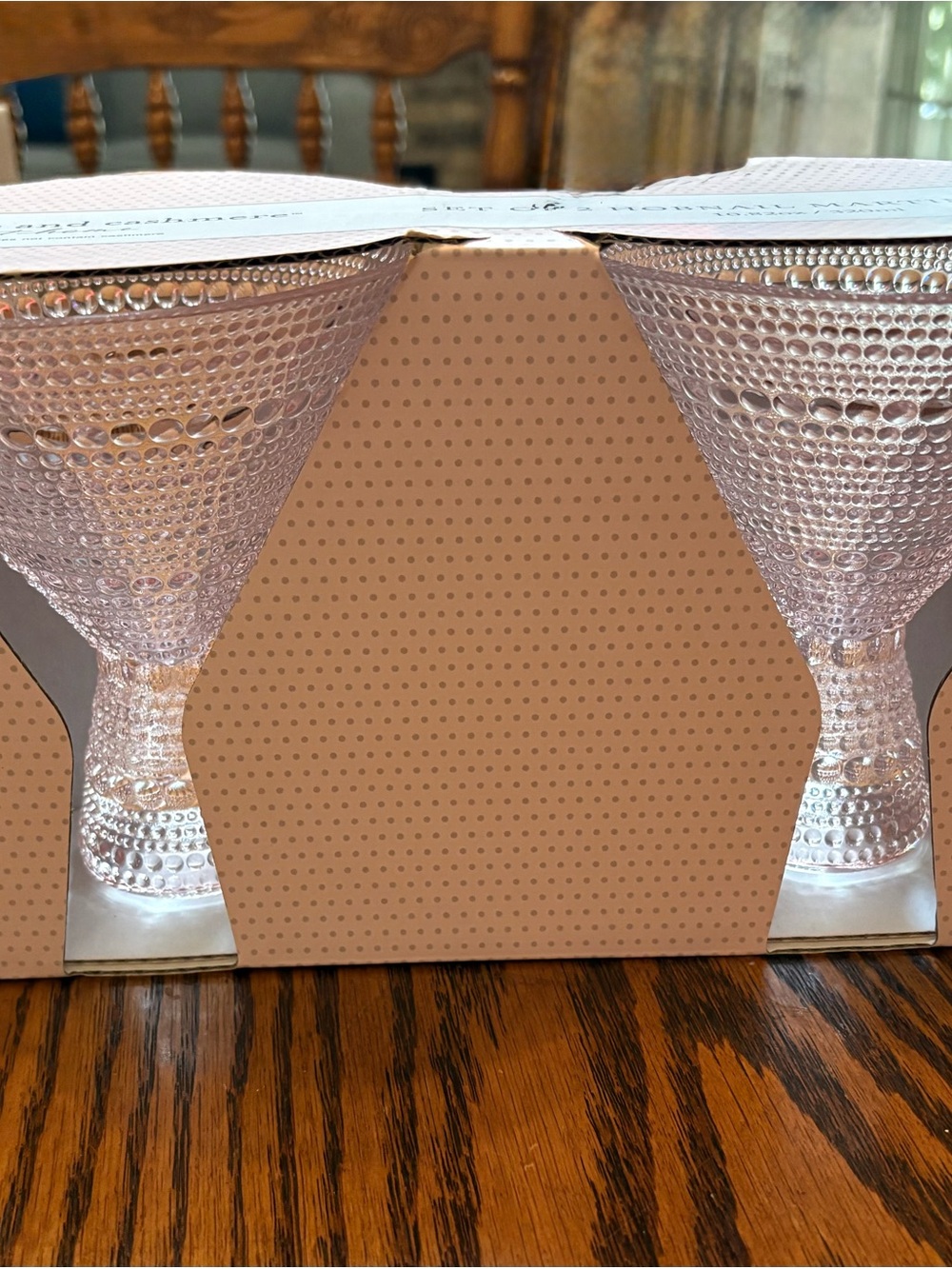 cupcakes & cashmere Blush Pink Hobnail Glass Vases - Set of 2
